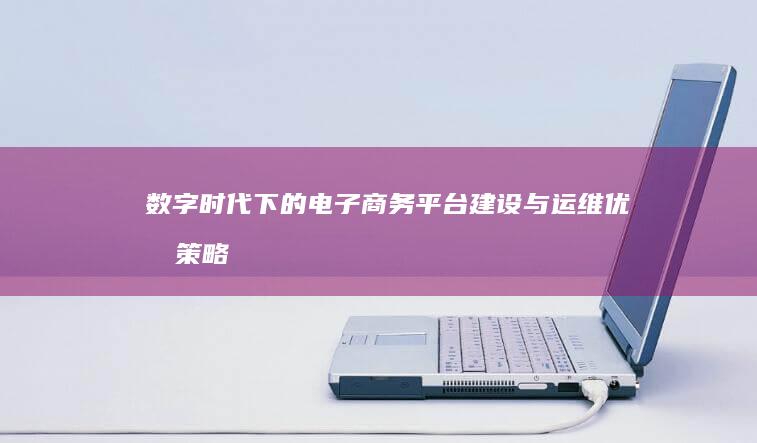 数字时代下的电子商务平台建设与运维优化策略